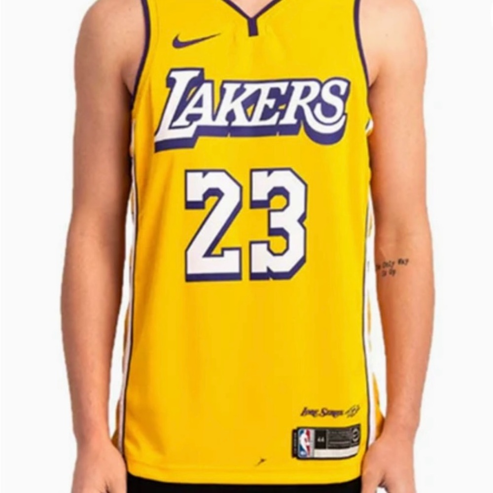 Nike Lakers Yellow Basketball Jersey - Picture 2 of 5